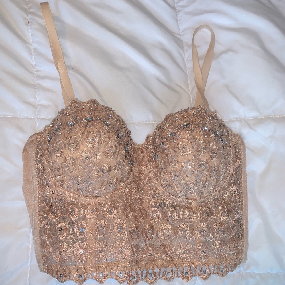 Rhinestone bustier
